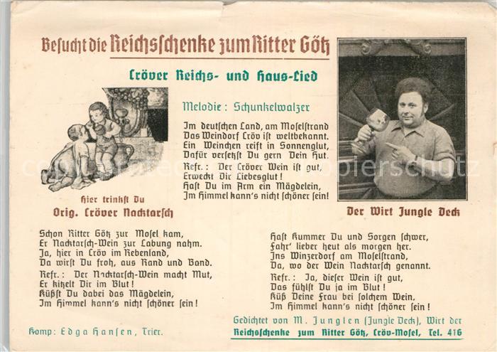 Kroev Mosel Reichsschenke zum Ritter Goetz