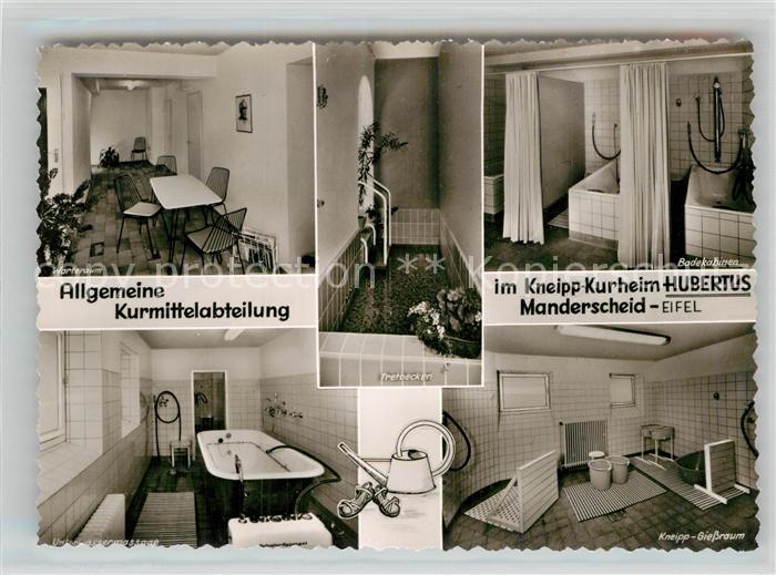 Manderscheid Eifel Kurheim Hubertus Badekabienen Warteraum Giessraum