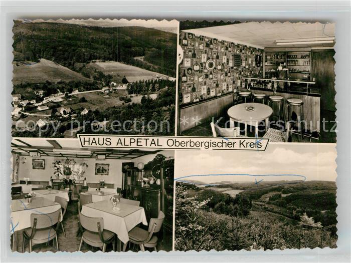Wiehl Oberbergischer Kreis Haus Alpetal Bar Gastraum Teilansicht