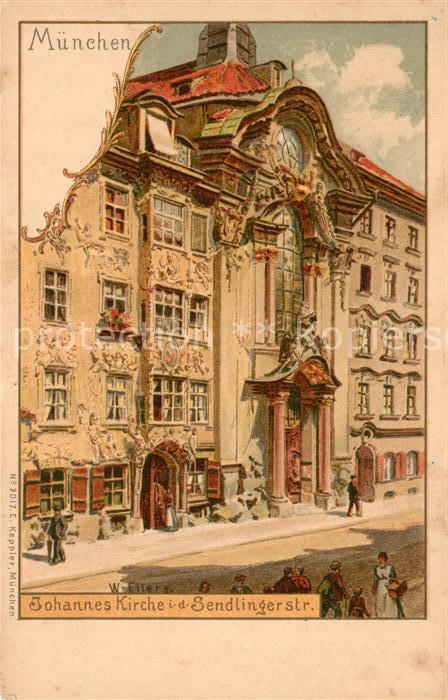 Muenchen Bayern Johannes Kirche Sendlingerstrasse