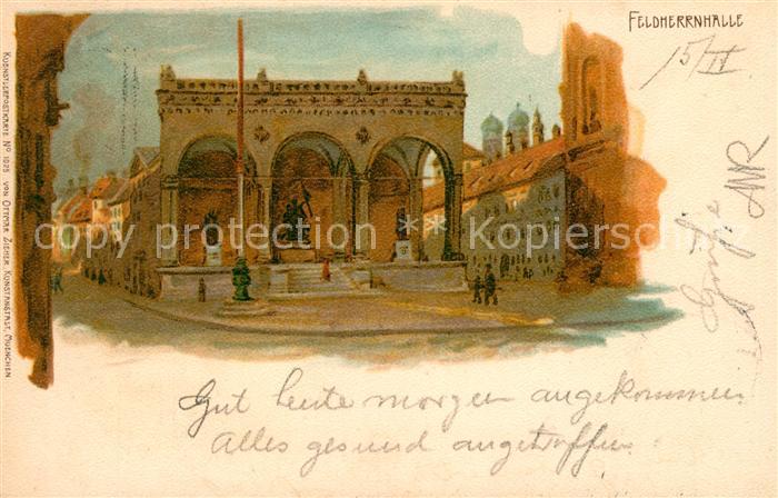 Muenchen Bayern Feldherrnhalle