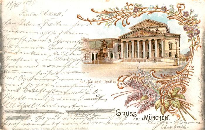 Muenchen Bayern Hof Theater National Theater