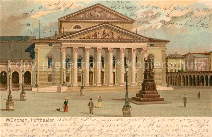 Muenchen Bayern Hoftheater Denkmal