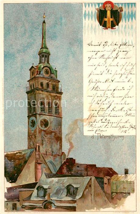 Muenchen Bayern Petersturm