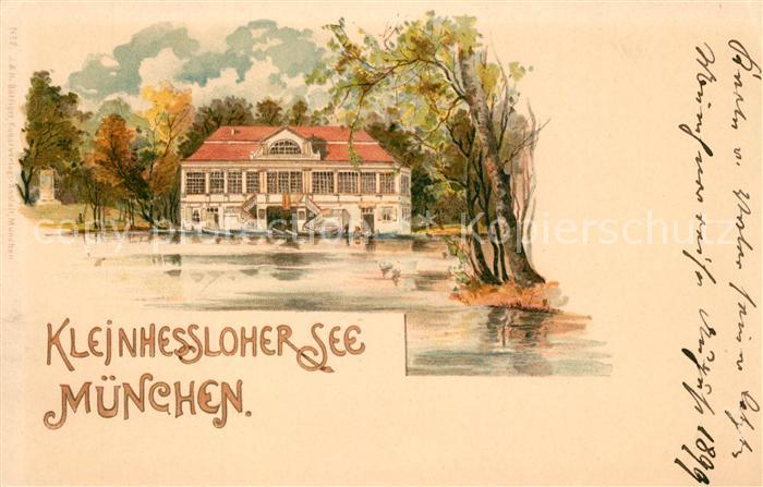Muenchen Bayern Kleinhessloher See