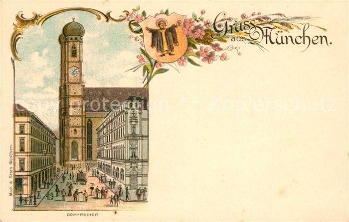 Muenchen Bayern Domfreiheit Wappen Muenchner Kindl