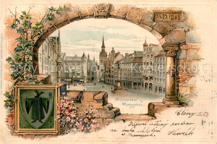 Muenchen Bayern Marienplatz