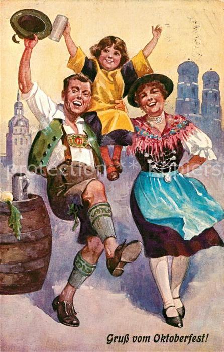 Muenchen Bayern Oktoberfest Festfamilie NZ4