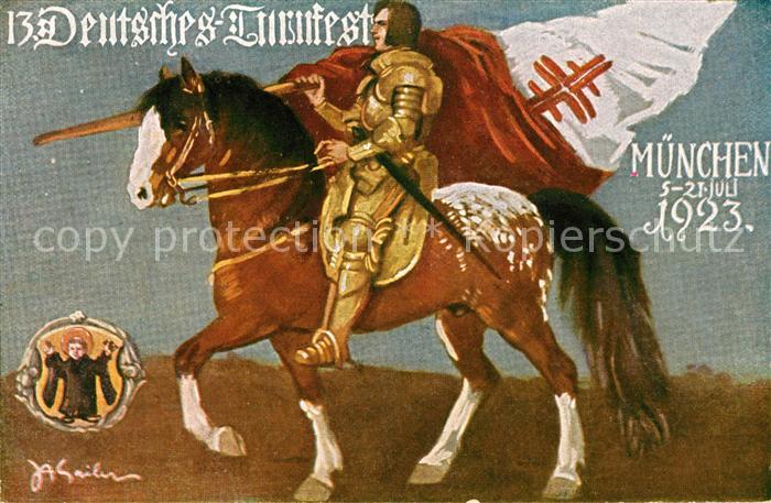 Muenchen Bayern Deutsches Turnfest Stadtwappen