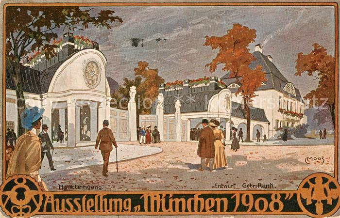 Muenchen Bayern Ausstellung Eingang Kuenstlerkarte Gehrs Rank