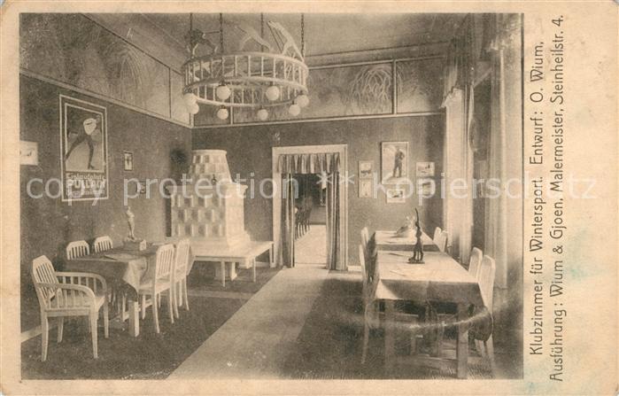 Muenchen Bayern Ausstellung Wohnraeume Klubzimmer