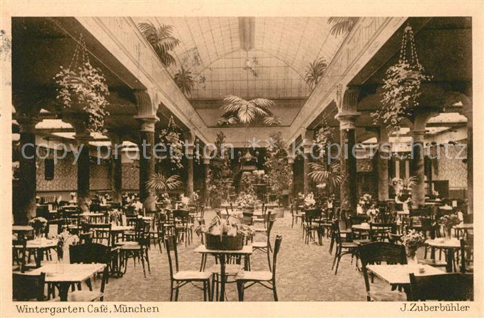Muenchen Bayern Wintergarten Cafe