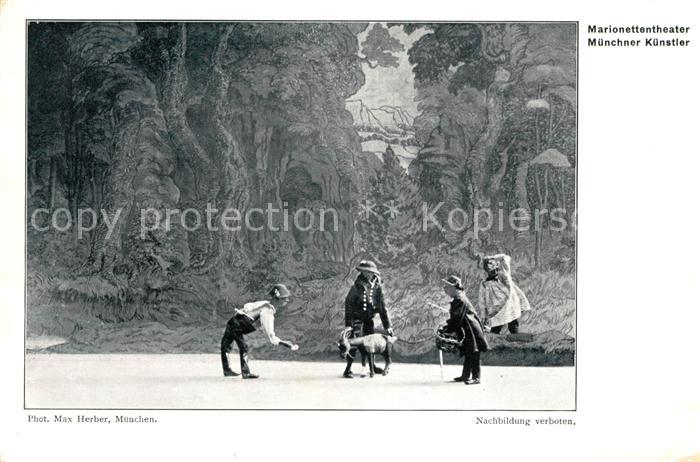 Muenchen Bayern Marionettentheater Auffuehrung