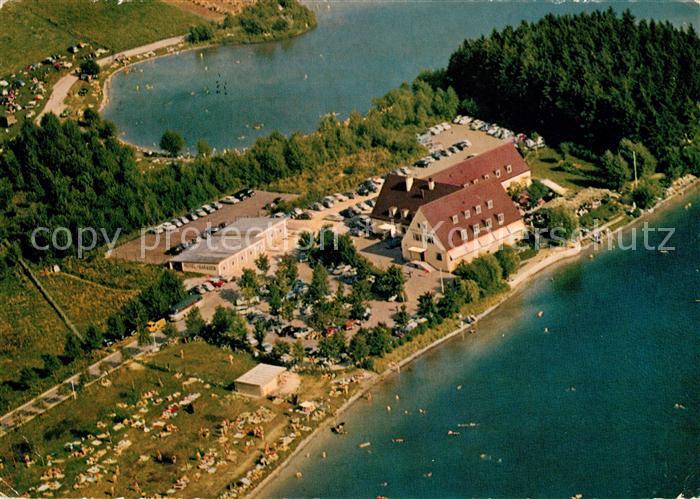 Lochhausen Muenchen Fliegeraufnahme Autobahnhotel Langwieder See