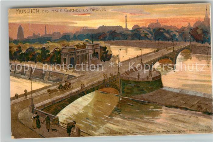 Muenchen Bayern Cornelius Bruecke