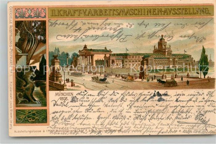 Muenchen Bayern Kraft und Arbeismaschinen Ausstellung