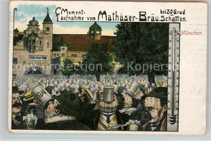 Muenchen Bayern Mathaeser Brau Karikatur