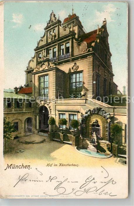 Muenchen Bayern Kunstlerhaus Hofansicht