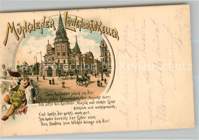 Muenchen Bayern Loewenbraeukeller Gedicht