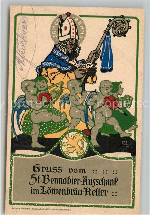 Muenchen Bayern Sankt Bennobier Ausschank Loewenbraeu Keller
