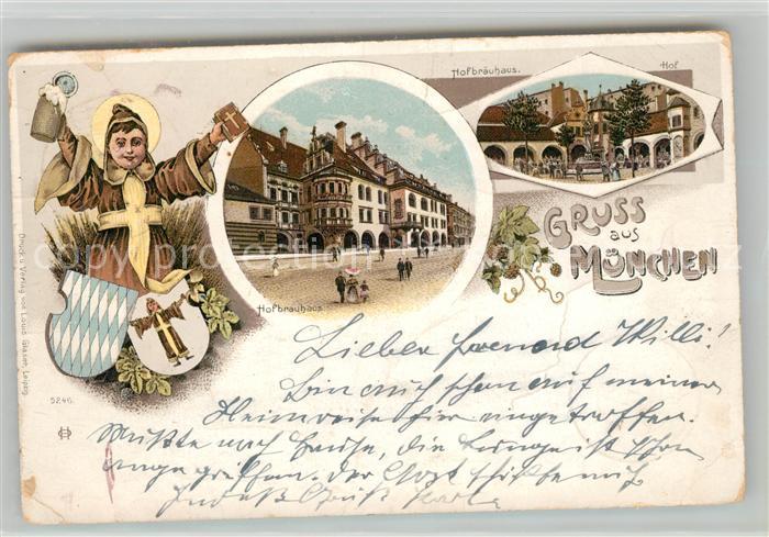 Muenchen Bayern Hofbraeuhaus Kneiphof Muenchner Kindl