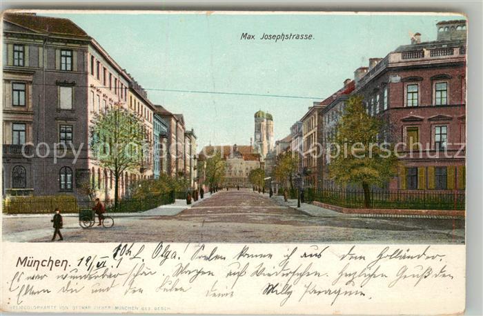 Muenchen Bayern Max Josephstrasse Frauenkirche