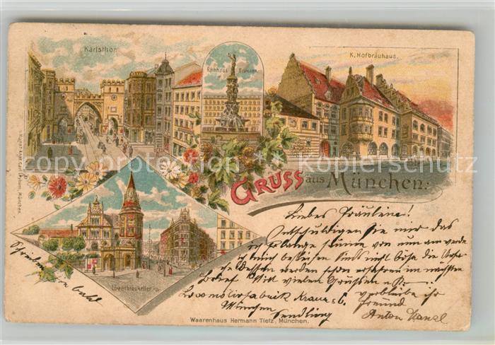 Muenchen Bayern Hofbraeuhaus Karlstor Loewenbraeukeller