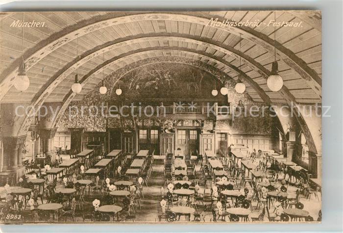 Muenchen Bayern Mathaeserbraeu Festsaal