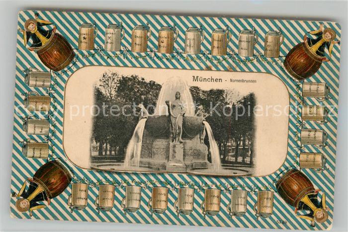 Muenchen Bayern Nonnenbrunnen Bierkruege