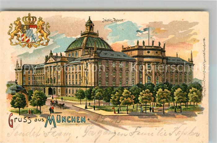 Muenchen Bayern Justizpalast Wappen