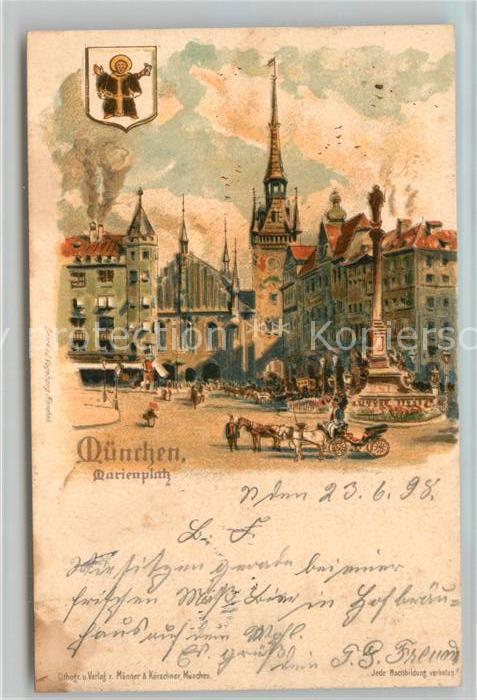 Muenchen Bayern Marienplatz