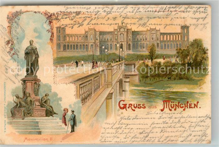 Muenchen Bayern Denkmal Maximilian II