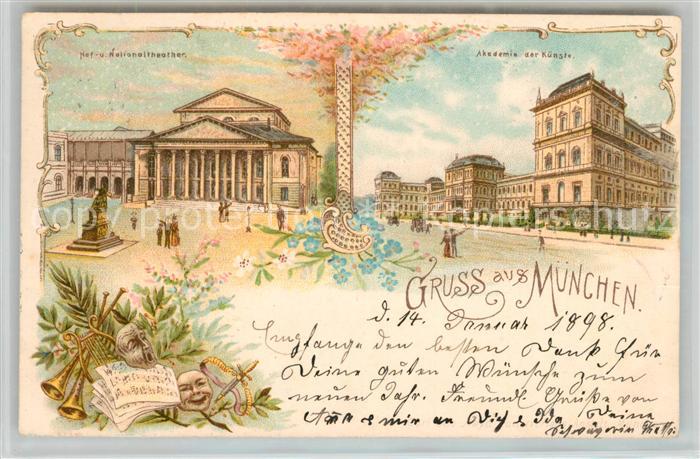 Muenchen Bayern Nationaltheater Akademie der Kuenste