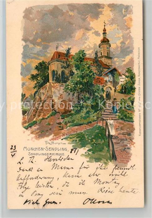 Sendling Muenchen Sendlinger Kirche Kuenstler Fritz Bergem