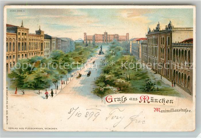 Muenchen Bayern Maximilianstrasse