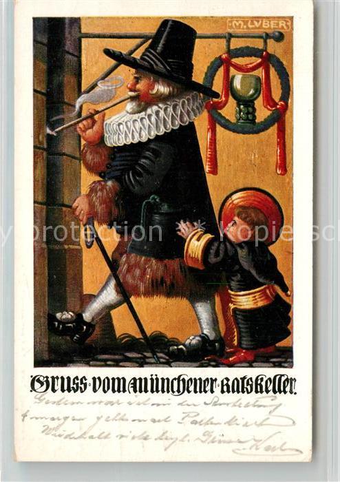 Muenchen Bayern Ratskeller Kuenstler Luber