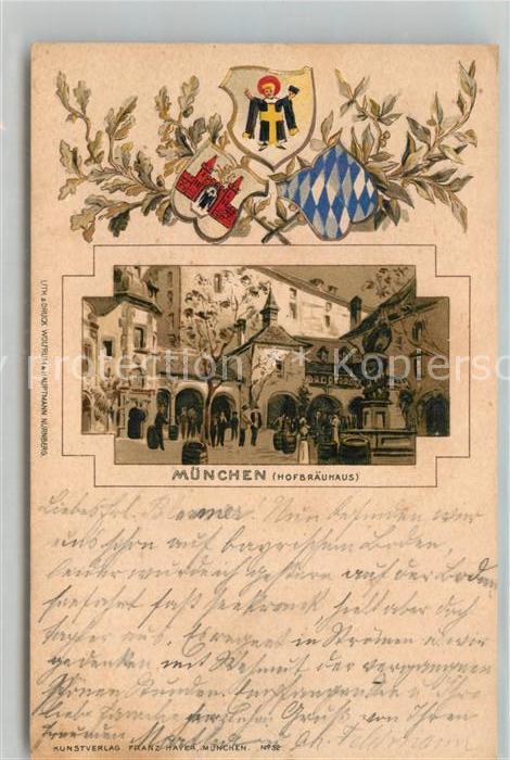 Muenchen Bayern Hofbraeuhaus