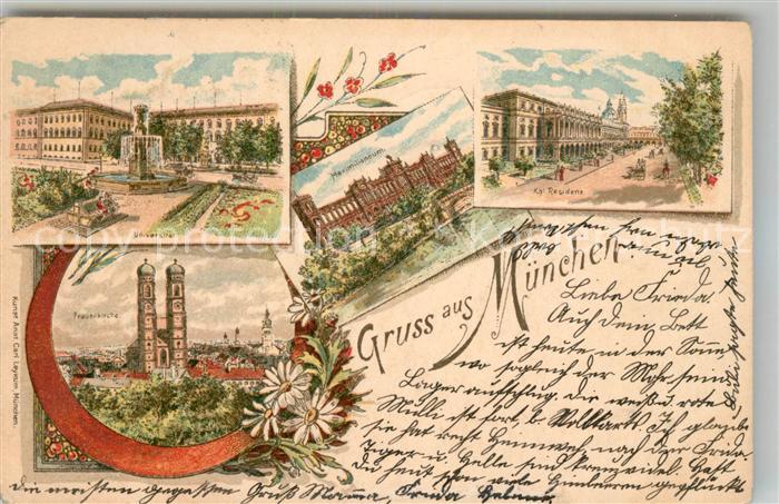 Muenchen Bayern Universitaet Residenz Frauenkirche Maximilianeum