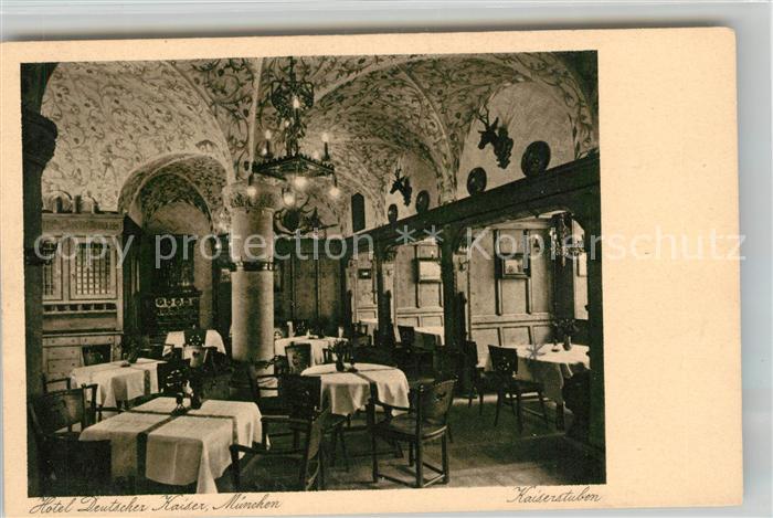 Muenchen Bayern Hotel Deutscher Kaiser Kaiserstuben Gotische Weinstube