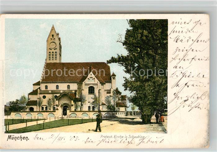 Muenchen Bayern Schwabing Kirche