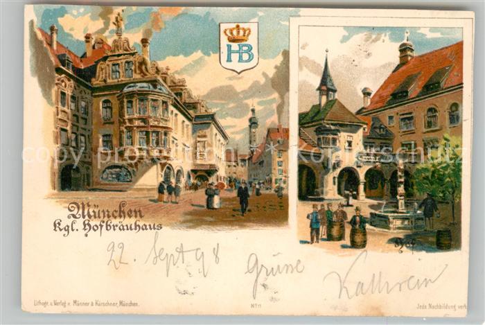 Muenchen Bayern Hofbraeuhaus Hof