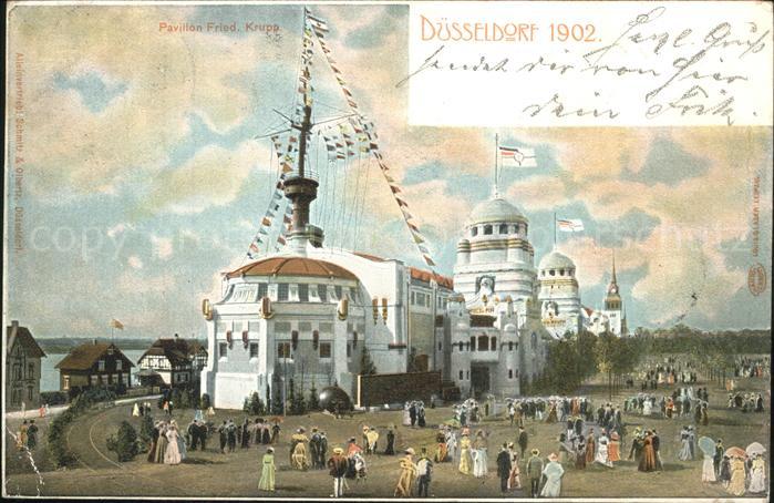 DuessELDORF  CITY Ausstellungsgelaende 1902 (Pavillon Fried.Krupp)