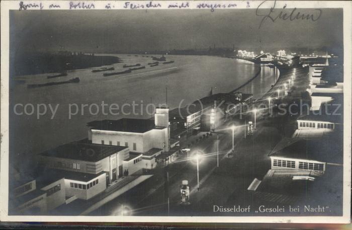 DuessELDORF  CITY Gesolei bei Nacht
