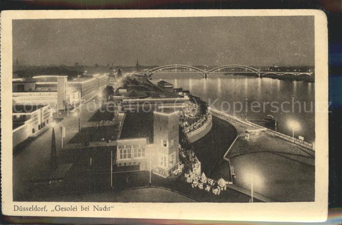 DuessELDORF  CITY Gesolei bei Nacht bei der Ausstellung 1926