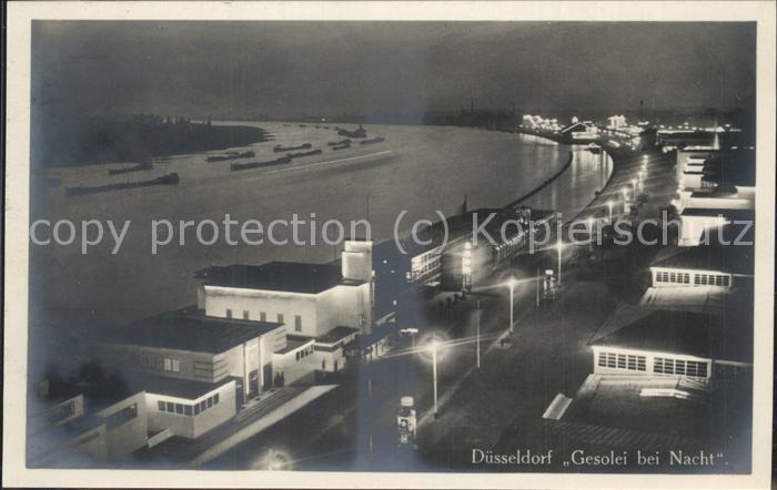DuessELDORF  CITY Gesolei bei Nacht