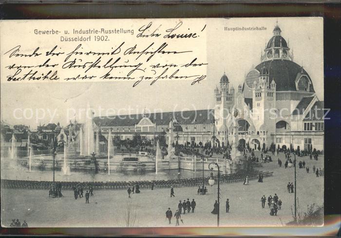 DuessELDORF CITY Gewerbe-u.Industrieausstelung 1902 (Hauptindustriehalle)