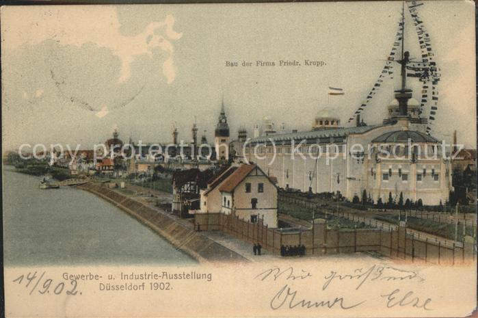 DuessELDORF CITY Gewerbe-u.Industrieausstelung 1902 (Bau der Firma Friedr.Krupp