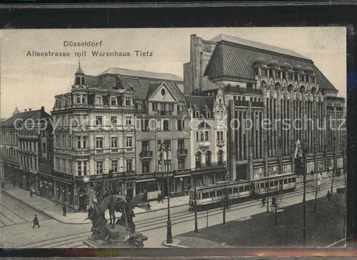 DuessELDORF CITY Alleestrasse mit Warenhaus Tietz