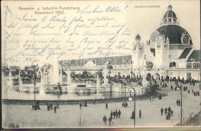 DuessELDORF  CITY Gewerbe-u.Industrie-Ausstellung 1902 (Hauptindustriehalle)