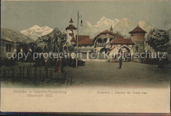 DuessELDORF  CITY Gewerbe-u.Industrie-Ausstellung 1902 (Suldenthal u.Zillerthal